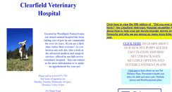 Desktop Screenshot of clearfieldveterinaryhospital.com