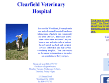 Tablet Screenshot of clearfieldveterinaryhospital.com